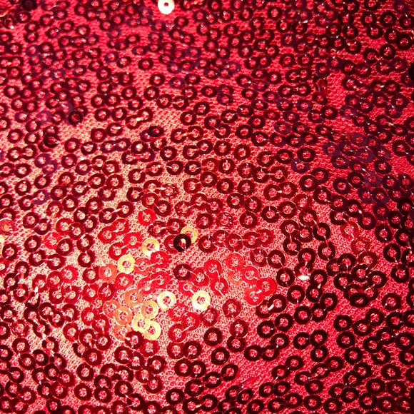 💕 Couture Handmade Full Sequin Red Grown - Picture 8 of 11